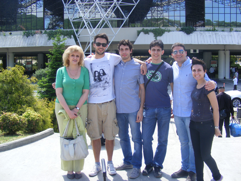 Итальянские студенты РМАТ на учебно-выездном занятии в Сочи, 2013