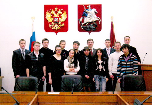 Студенты РМАТ на практическом занятии в Могордуме